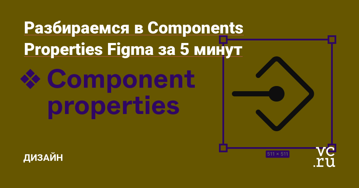 Разбираемся в Components Properties Figma за 5 минут